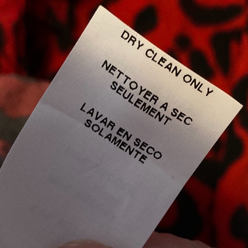 Karen Kane Red and Black Leopard Print Blouse - Picture 4 of 15